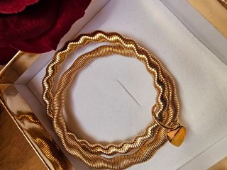 Bracciale Gisel doppio elastico con ciondolo cuore