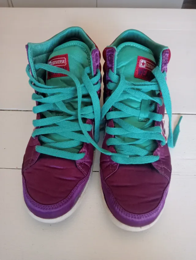 Converse Morado y Rosa Talla 38