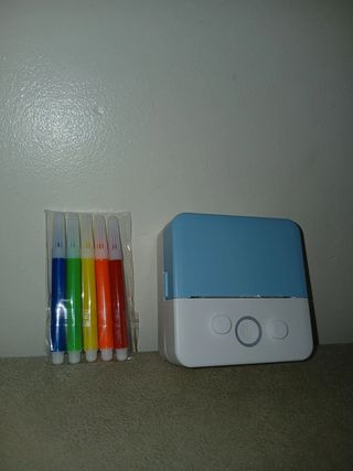 Mini Impresora Portátil + 5 Rollos + Tintes