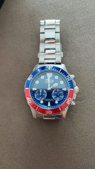 Reloj Lotus Hybrid Cronógrafo Azul y Plateado