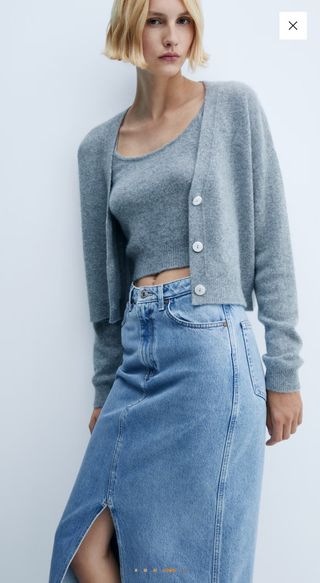 Falda vaquera Mango Talla M a Estrenar.