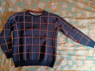 Jersey de lana a cuadros. El Ganso. Talla S