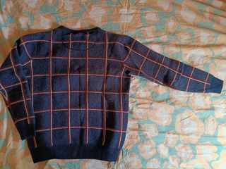 Jersey de lana a cuadros. El Ganso. Talla S