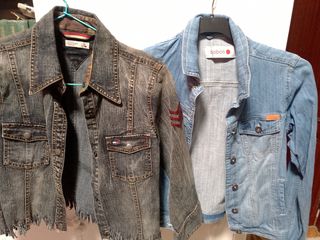 Cazadora vaquera Tommy Hilfiger azul/gris Talla M