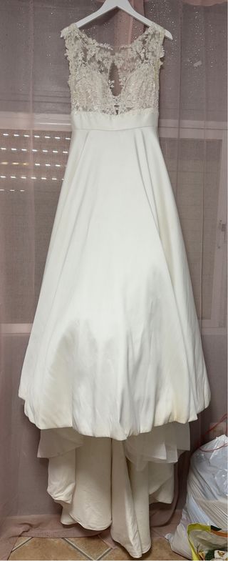 Vestido de Novia Encaje y Satén