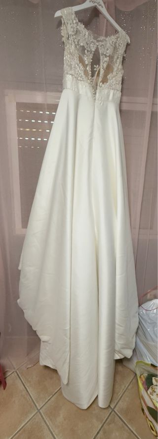 Vestido de Novia Encaje y Satén