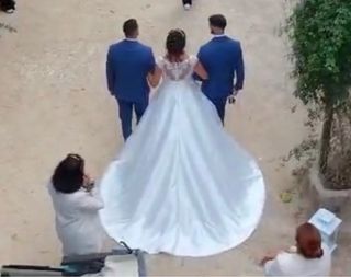 Vestido de Novia Encaje y Satén