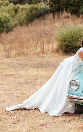 Vestido de Novia Encaje y Satén