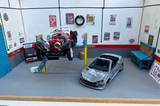 Diorama Taller Mecánico - escala 1:18
