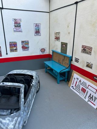 Diorama Taller Mecánico - escala 1:18