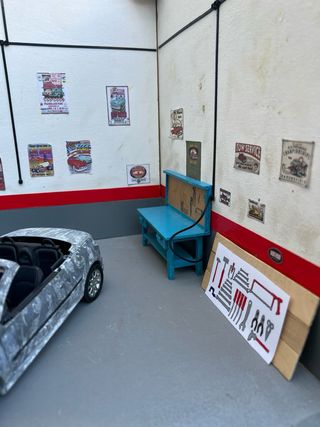 Diorama Taller Mecánico - escala 1:18
