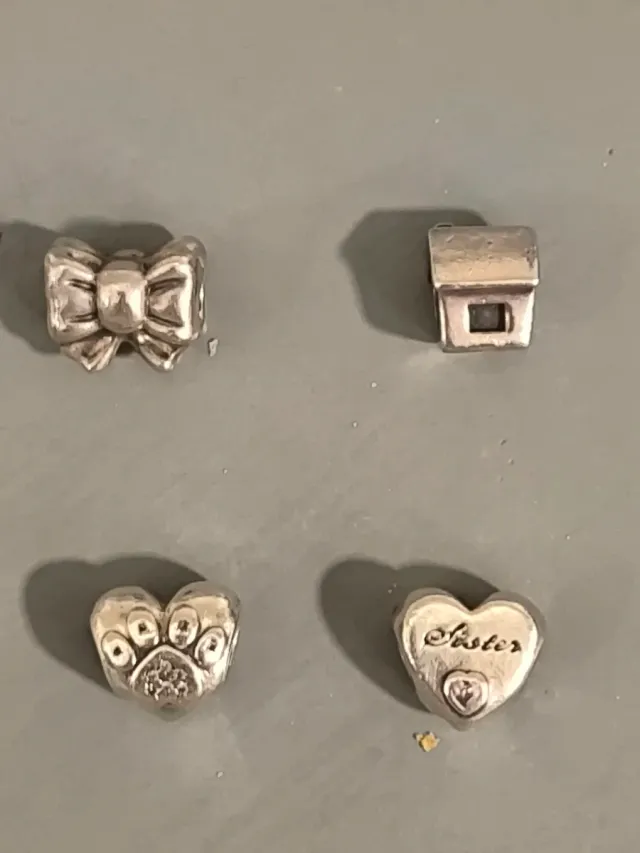 Lote 4 Charms Pandora Originales