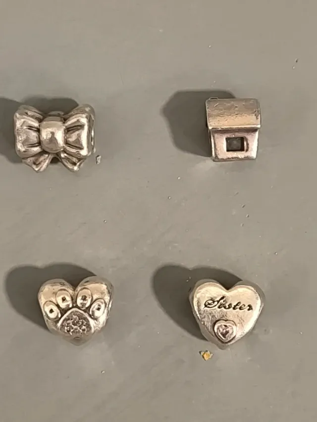 Lote 4 Charms Pandora Originales