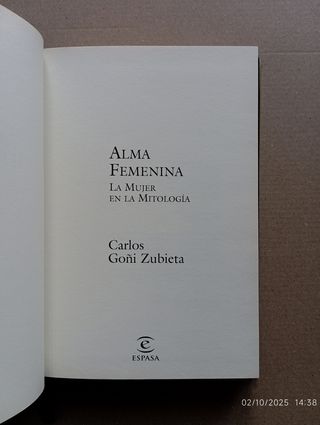 Alma Femenina. La Mujer En La Mitologia