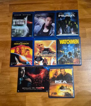 Lote 8 Películas Blu-ray Acción/Ciencia Ficción