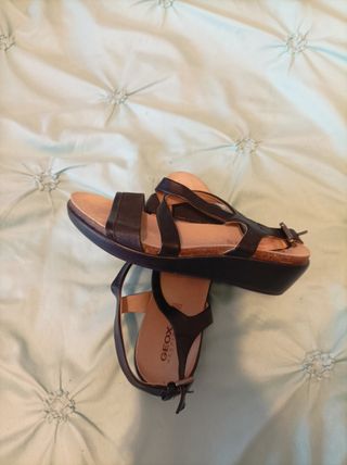 Sandalias Geox Mujer Negras