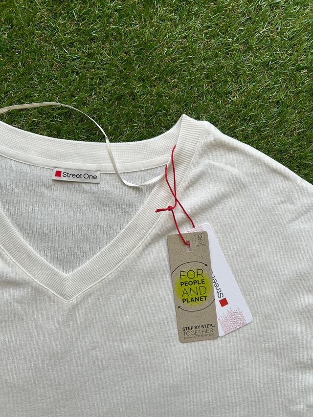 Street One Camiseta Punto Verano Blanca