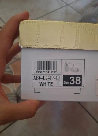 Sandali Tulipano tacco largo con brillantini