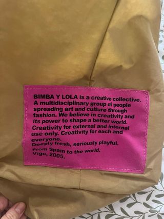 Bolso Bimba y Lola Dorado