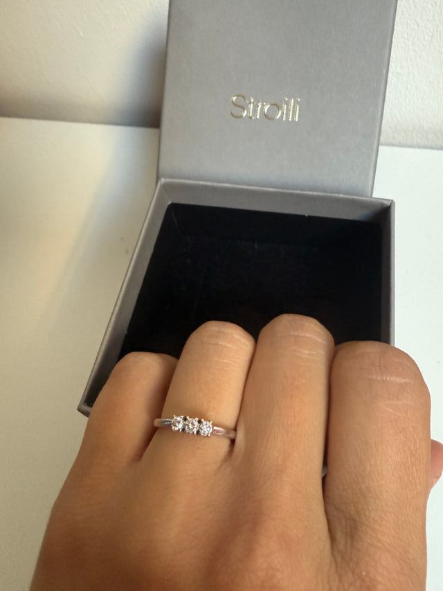 Anello Trilogy Stroili Oro Bianco