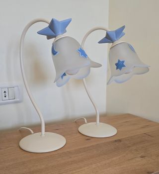 Lámparas de mesa infantiles con estrellas