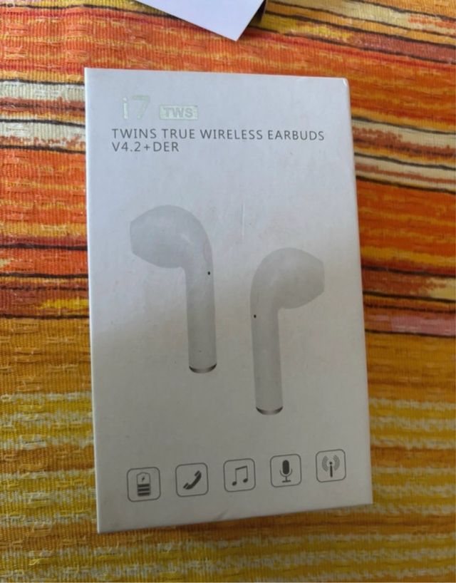 Auricolari Wireless i7 TWS Bluetooth Neri