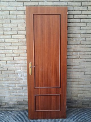 Puertas madera sapelli con cristal o sin cristal