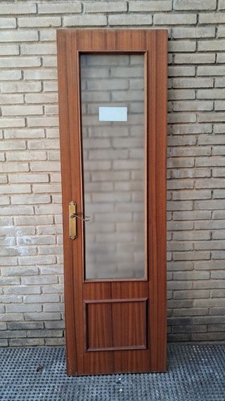 Puertas madera sapelli con cristal o sin cristal