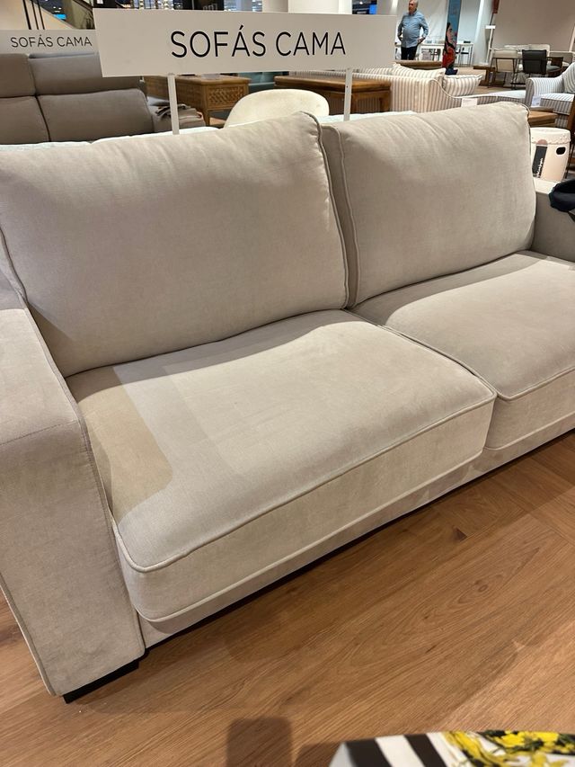 Sofá Cama Gris Tela #sofacama