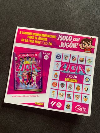  Liga Este 2025-26, cromos conmemorativos.