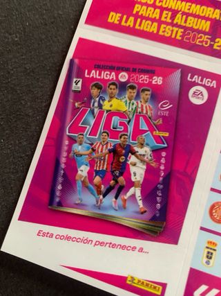  Liga Este 2025-26, cromos conmemorativos.