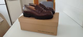 Mocasines Unisa Marrones Talla 38 - ¡Solo 2 usos!