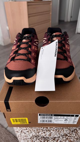 Zapatillas Salomon Talla 36 Marrón/Rosa