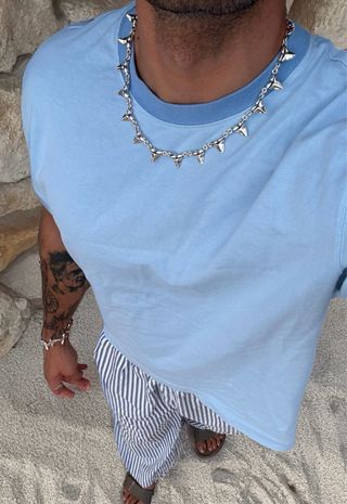 Collar Tiburón Plata