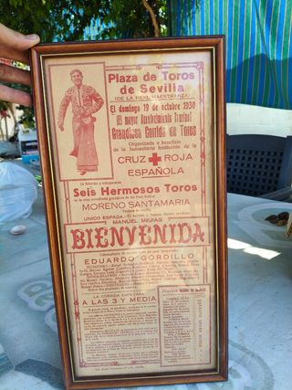 1930 Programa taurino original .