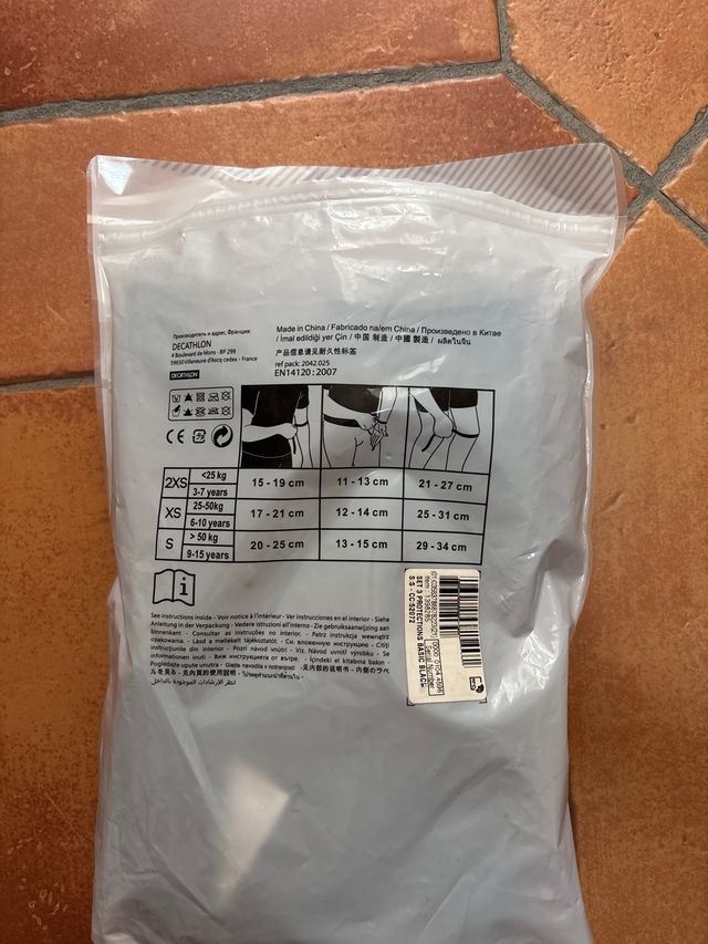 3 protecciones Oxelo Skate Talla S