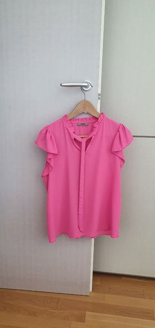 Camicia maniche corte rosa Facit S