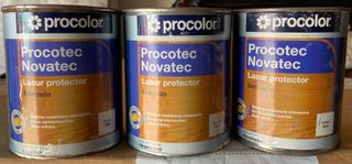 3 x Procolor Proctec Novatec Lasur Mahogany 750ml