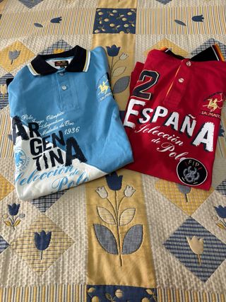 Lote 2 polos La Martina Argentina y España 60€ par