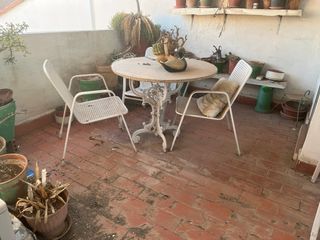 Tavolo da giardino in ferro e 4 sedie