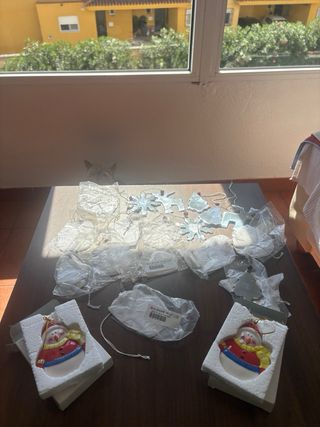 Adornos árbol de Navidad metal y plástico