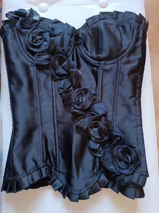Corsé Lujo El Secreto de Carol Negro Talla S