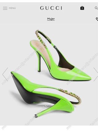 Zapatos de tacón Gucci verdes