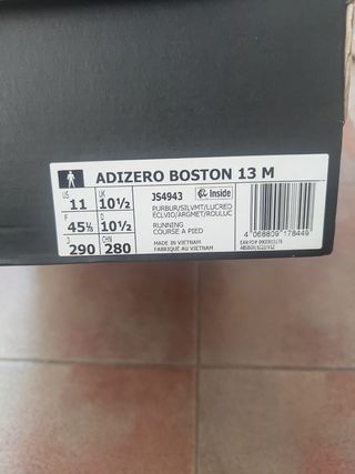 Adidas Adizero Boston 13 Morado/Plata