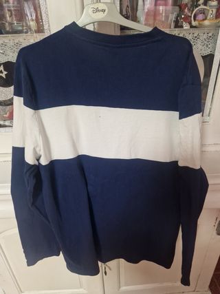 Camiseta Springfield Rayas Azul y Blanca Talla XL