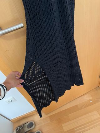 Vestido negro Stradivarius