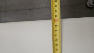 Mesa de oficina en L beige/blanca