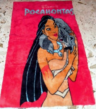 Tappeto walt disney design cartoon girl Pocahontas
