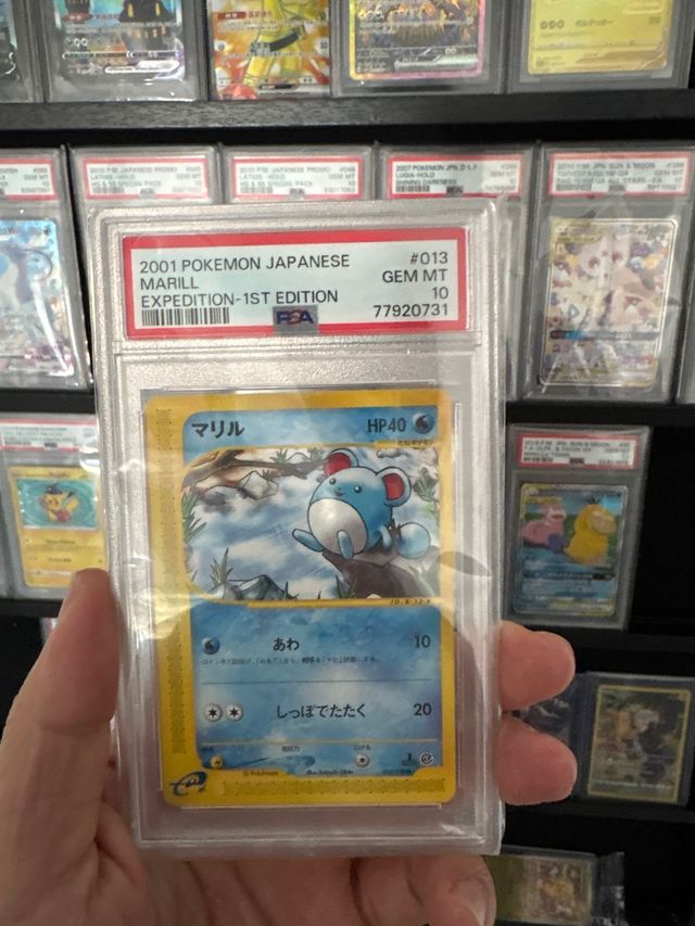 Carta Pokémon Marill Japonés 1ª Edición