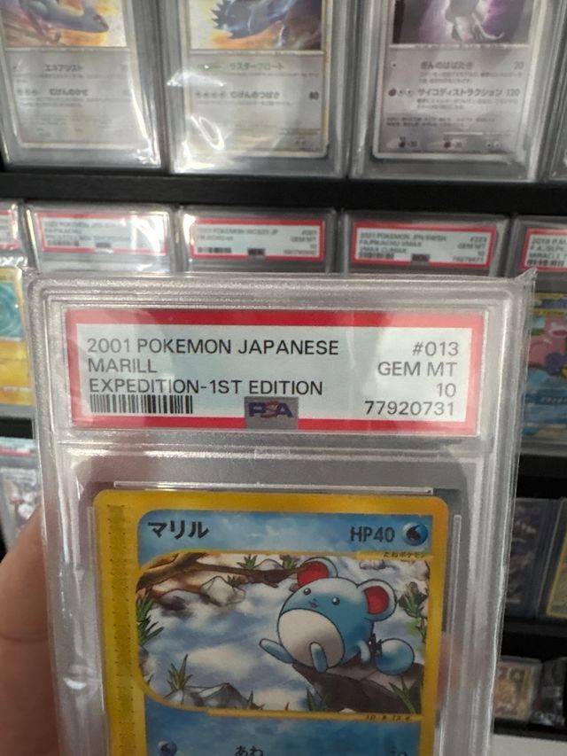 Carta Pokémon Marill Japonés 1ª Edición